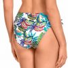 Braga de Bikini de Lazos Estampado Tropical Multicolor - Detalle del diseño - Ana Faura