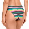 Braga de Bikini de corte medio con fruncido y lúrex multicolor - Detalle del diseño - Ana Faura