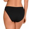 Braga de Bikini Clásica en Negro con Contraste Blanco - Detalle del diseño - Ana Faura