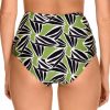 Braga de bikini de talle alto con fruncido floral - Detalle del diseño - Ana Faura