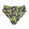 Braga de bikini de talle alto con fruncido floral - Vista frontal completa - Ana Faura