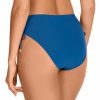 Braga de Bikini de Talle Alto Lazos Azul Petróleo - Detalle del diseño - Ana Faura