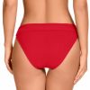 Braga de bikini talle alto efecto control rojo - Detalle del diseño - Ana Faura