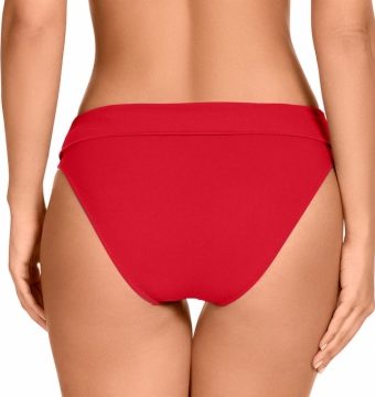 Braga de bikini talle alto efecto control rojo - Detalle del diseño - Ana Faura