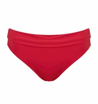 Braga de bikini talle alto efecto control rojo - Vista frontal completa - Ana Faura