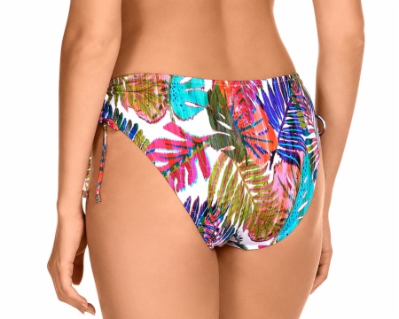 Braga de Bikini de Talle Alto con Lazadas Laterales Estampado Tropical (Foto 2) Braga de Bikini de Talle Alto con Lazadas Laterales Estampado Tropical - Detalle del diseño - Ana Faura