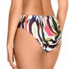 Braga de bikini talle medio-alto con estampado psicodélico multicolor - Detalle del diseño - Ana Faura