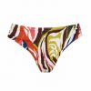 Braga de bikini talle medio-alto con estampado psicodélico multicolor - Vista frontal completa - Ana Faura
