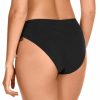 Braga de bikini tiro alto ajustable negra - Detalle del diseño - Ana Faura
