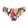 Braguita de Bikini de Talle Medio con Estampado Abstracto Multicolor - Vista frontal completa - Ana Faura
