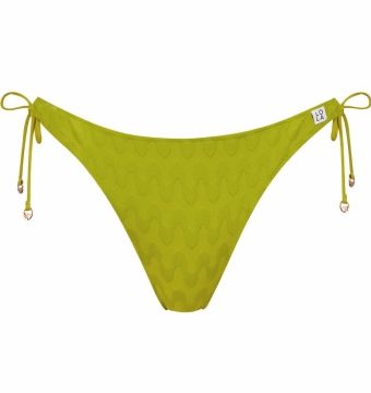 Braguita de bikini ajustable verde lima - Vista frontal completa - Ana Faura