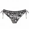 Braguita de Bikini Animal Print y Palmeras Blanco y Negro - Vista frontal completa - Ana Faura