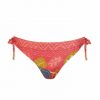 Braguita de Bikini Ajustable Coral Estampado Botánico - Vista frontal completa - Ana Faura