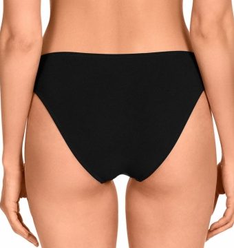 Braguita de bikini clásica bicolor negro y blanco - Detalle del diseño - Ana Faura