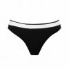Braguita de bikini clásica bicolor negro y blanco - Vista frontal completa - Ana Faura
