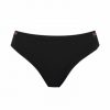 Braguita de Bikini Clásica con Detalle Trenzado Negro - Vista frontal completa - Ana Faura