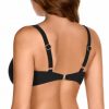 Sujetador de Bikini con Aros Copa D Negro - Detalle del diseño - Ana Faura
