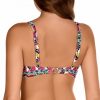 Sujetador de Bikini con Aros y Copas D Estampado Geométrico Multicolor - Detalle del diseño - Ana Faura