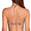 Sujetador de Bikini Bandeau Estampado Multicolor con Aros Copa B - Detalle del diseño - Ana Faura