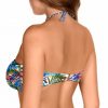 Sujetador Bikini Bandeau Halter Estampado Floral con Aros Copa D - Detalle del diseño - Ana Faura