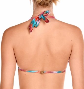 Sujetador de Bikini Halter Geométrico Brillo para Copa B - Detalle del diseño - Ana Faura