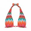 Sujetador de Bikini Halter Geométrico Brillo para Copa B - Vista frontal completa - Ana Faura