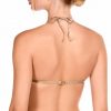 Sujetador de Bikini Triángulo Geométrico Lurex con Perfil Elegante - Detalle del diseño - Ana Faura