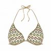 Sujetador de Bikini Triángulo Geométrico Lurex con Perfil Elegante - Vista frontal completa - Ana Faura