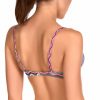 Sujetador de Bikini Push-up con Aros y Estampado Zigzag Multicolor - Detalle del diseño - Ana Faura