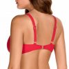Top de Bikini Rojo con Aros y Diseño Fruncido Copa E - Detalle del diseño - Ana Faura