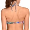 Top de bikini de sujeción estampado exótico con aros y copas - Detalle del diseño - Ana Faura