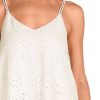 Vestido largo de algodón bordado estilo ibicenco con escote en pico blanco - Detalle del diseño - Ana Faura