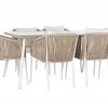 Conjunto de Comedor Exterior Faro de Aluminio y Cuerda Beige - Foto 1 - Ana Faura