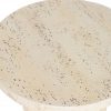 Mesa Auxiliar Redonda Magnesia Estilo Travertino Beige - Foto 3 - Ana Faura