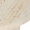 Mesa Auxiliar Redonda Magnesia Estilo Travertino Beige - Foto 4 - Ana Faura
