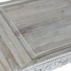 Mesa Auxiliar Baja de Mango Decapado Blanco Étnico 89x63,5 cm - Foto 2 - Ana Faura