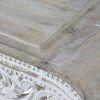 Mesa Auxiliar Baja de Mango Decapado Blanco Étnico 89x63,5 cm - Foto 3 - Ana Faura