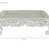 Mesa Auxiliar Baja de Mango Decapado Blanco Étnico 89x63,5 cm - Foto 4 - Ana Faura