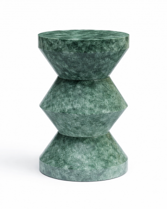 Mesa Auxiliar Escultórica de Mármol Verde - Foto 1 - Ana Faura