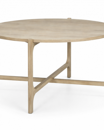 Mesa de Centro Redonda de Madera de Mango Natural Ø120cm - Foto 1 - Ana Faura