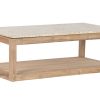 Mesa de Centro de Mármol y Madera Reciclada, Estilo Industrial Rústico - Foto 2 - Ana Faura
