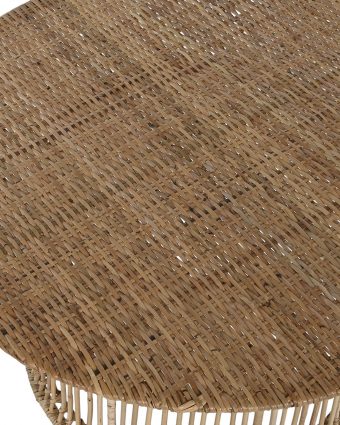 Mesa de Centro Redonda de Ratán Natural 75cm - Foto 2 - Ana Faura