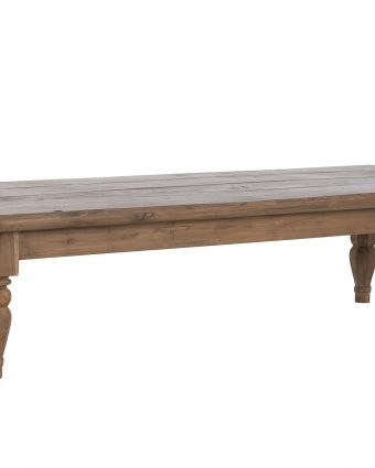Mesa de Centro en Teca Reciclada con Patas Torneadas de Estilo Colonial - Foto 2 - Ana Faura