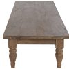 Mesa de Centro en Teca Reciclada con Patas Torneadas de Estilo Colonial - Foto 3 - Ana Faura