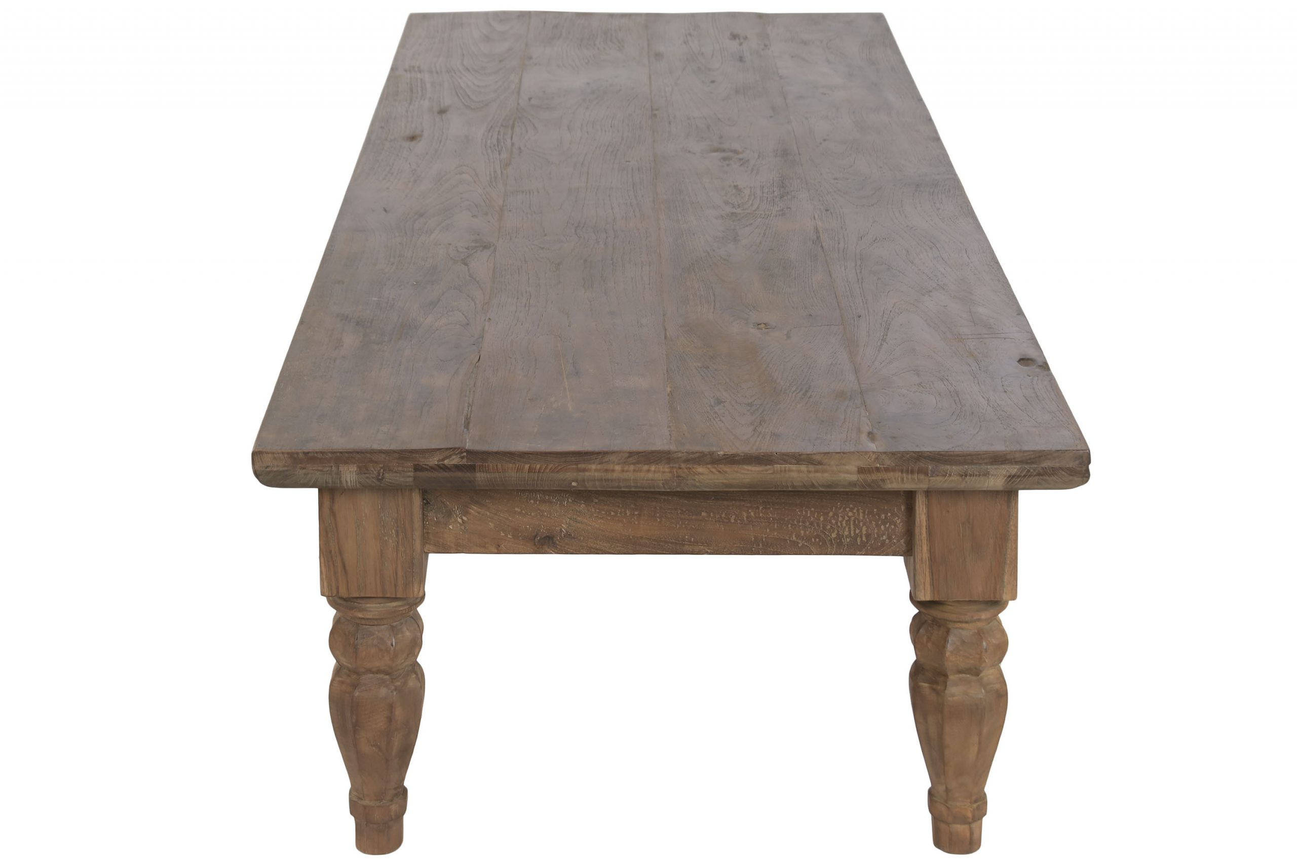 Mesa de Centro en Teca Reciclada con Patas Torneadas de Estilo Colonial - 3 Mesa de Centro en Teca Reciclada con Patas Torneadas de Estilo Colonial - Foto 3 - Ana Faura