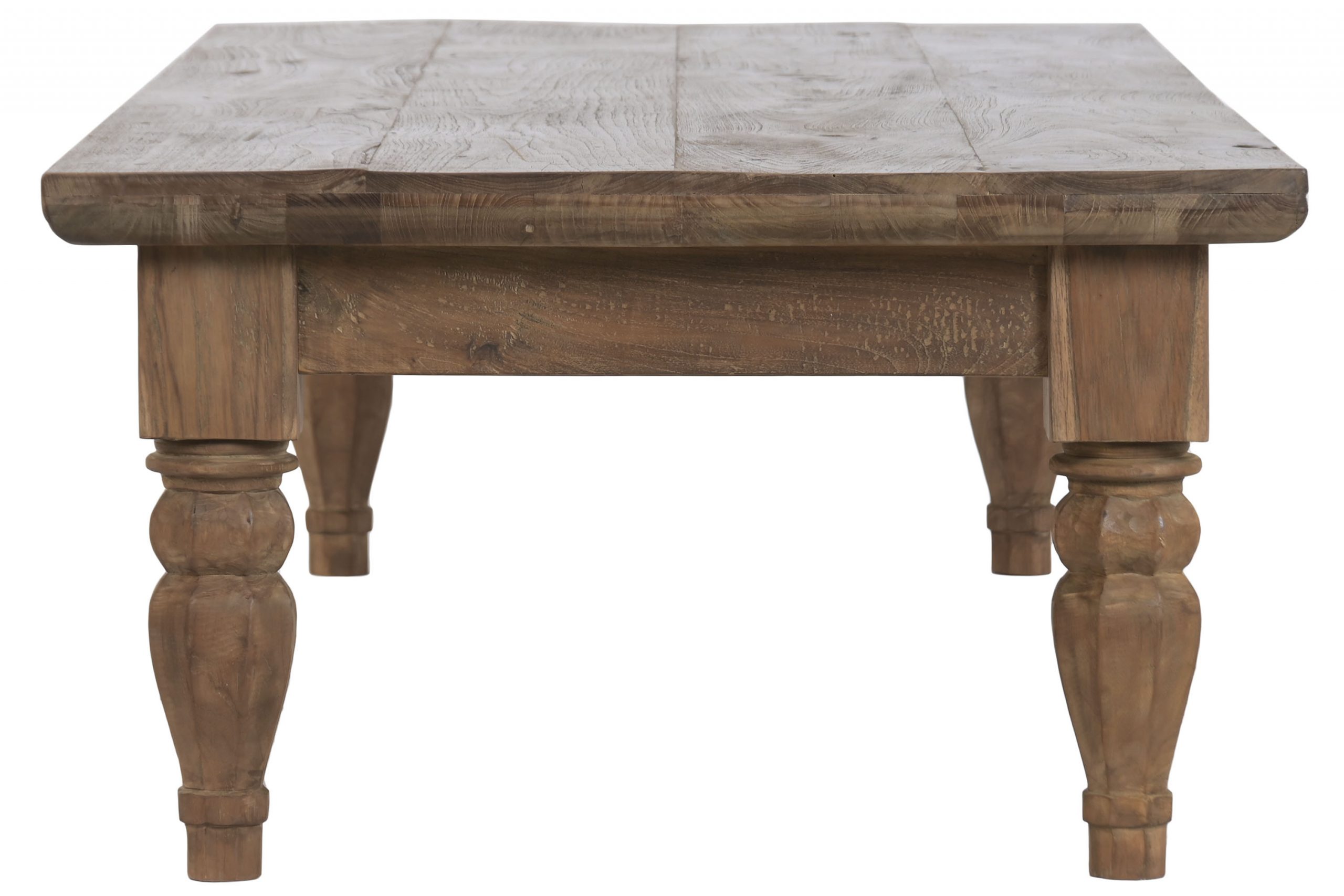 Mesa de Centro en Teca Reciclada con Patas Torneadas de Estilo Colonial - 4 Mesa de Centro en Teca Reciclada con Patas Torneadas de Estilo Colonial - Foto 4 - Ana Faura