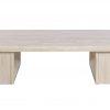 Mesa de Centro en Mármol Travertino y Olmo Blanco - Foto 1 - Ana Faura