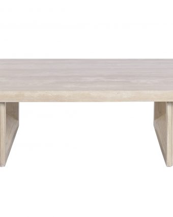 Mesa de Centro en Mármol Travertino y Olmo Blanco - Foto 1 - Ana Faura