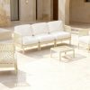 Set de Jardín Modular Hoja Crema Sofá y Mesa de Centro - Foto 3 - Ana Faura