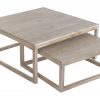 Set de Mesas Nido Cuadradas de Madera de Mango Natural - Foto 2 - Ana Faura